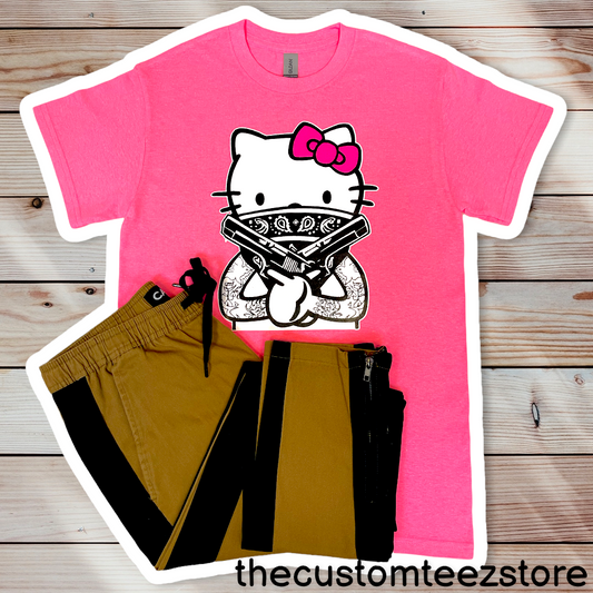 Kitty Gang Guns - Custom Teez online | Custom Design T-shirts | You Name It, We Make It - thecustomteezstore