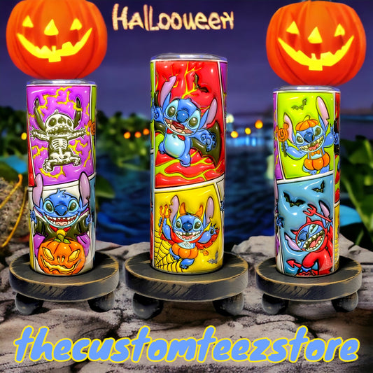 3D Puff Halloween Lilo 20oz Tumbler