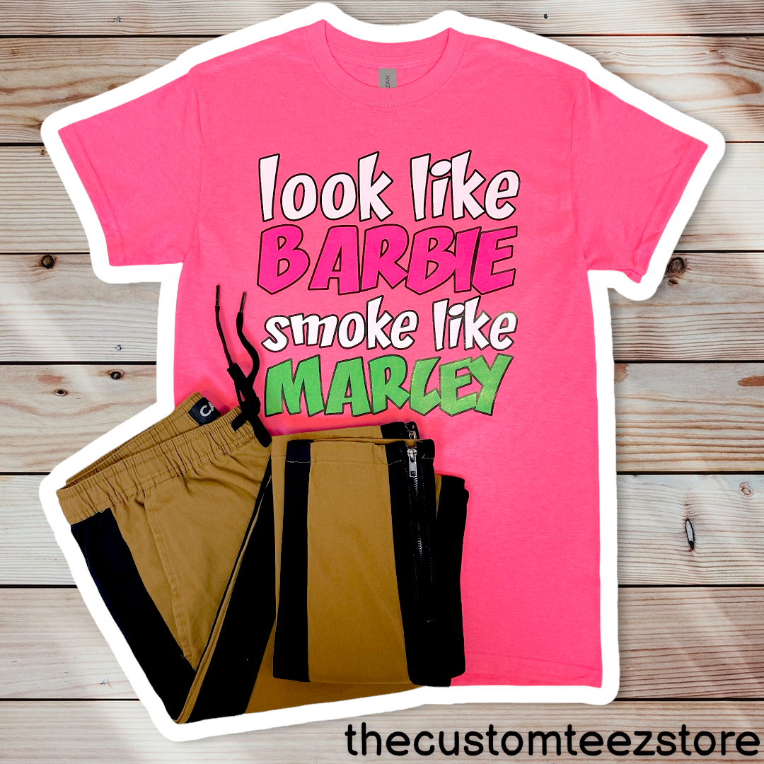 Look Like Barbie Smoke Like Marley | Shirts & Tops | thecustomteezstore