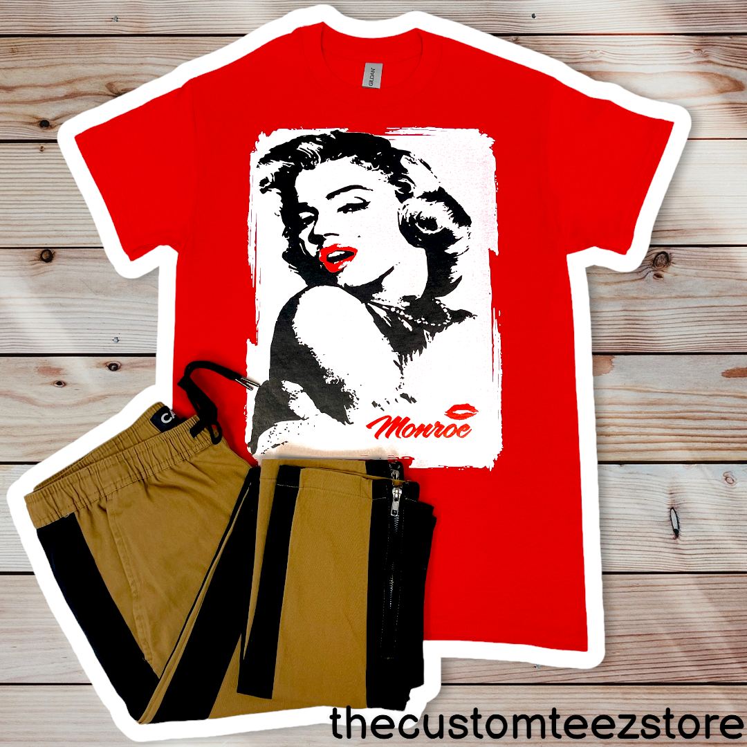 Marilyn Monroe Red Lipstick | Shirts & Tops | thecustomteezstore