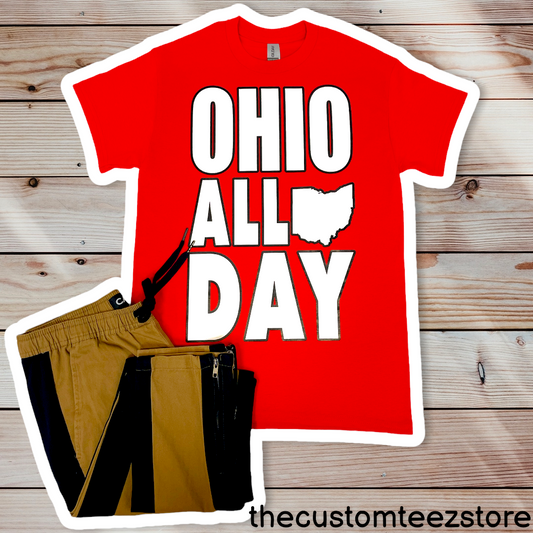 Ohio All Day | Shirts & Tops | thecustomteezstore