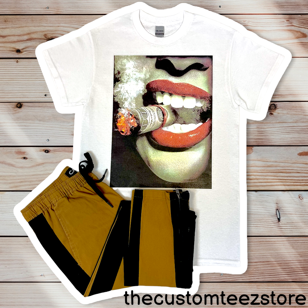 Smoking $100 Bill -  Custom Teez online | Custom Design T-shirts | You Name It, We Make It - thecustomteezstore